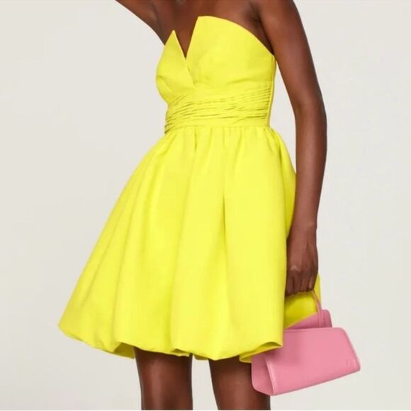 NWT Sachin & Babi Bubble Hem Split Corset Neon
Green Strapless Mini-B4/5 - Picture 2 of 10